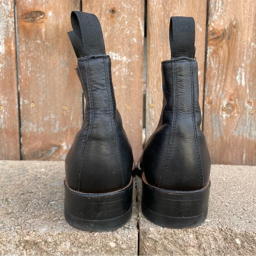 BOULET Men’s Black Leather Pull On Congress Ankle Boot Shoe Size 9